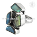 Temporal Blue Labradorite Ring Gemstone Jewelry Semi Precious 925 Silver Jewelry